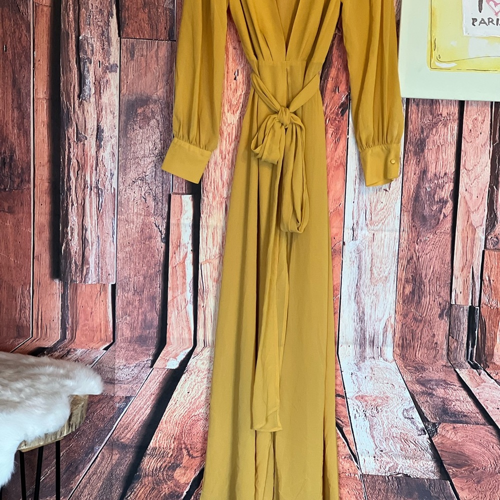 Forever 21 mustard yellow maxi dress size S